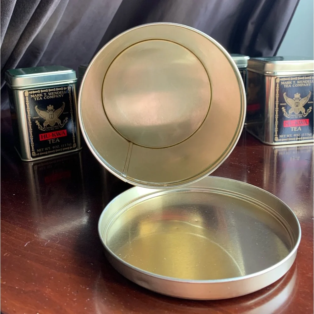 Lot of 5 Metal Tea Tins from Mark T. Wendell Tea Company - Picture 12 of 16